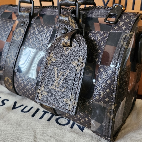 Louis Vuitton Keepall Bandouliere 25 Bag Monogram Chess Coated Canvas - Picture 8 of 16